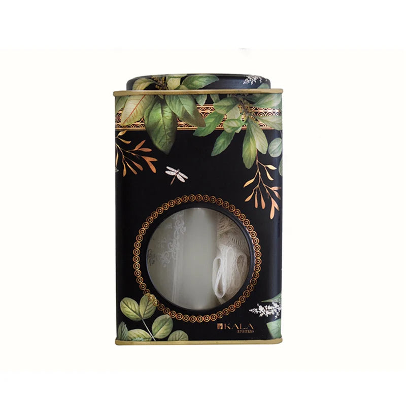 LATA GREEN LEAVE CON SHOWER Y ESPONJA