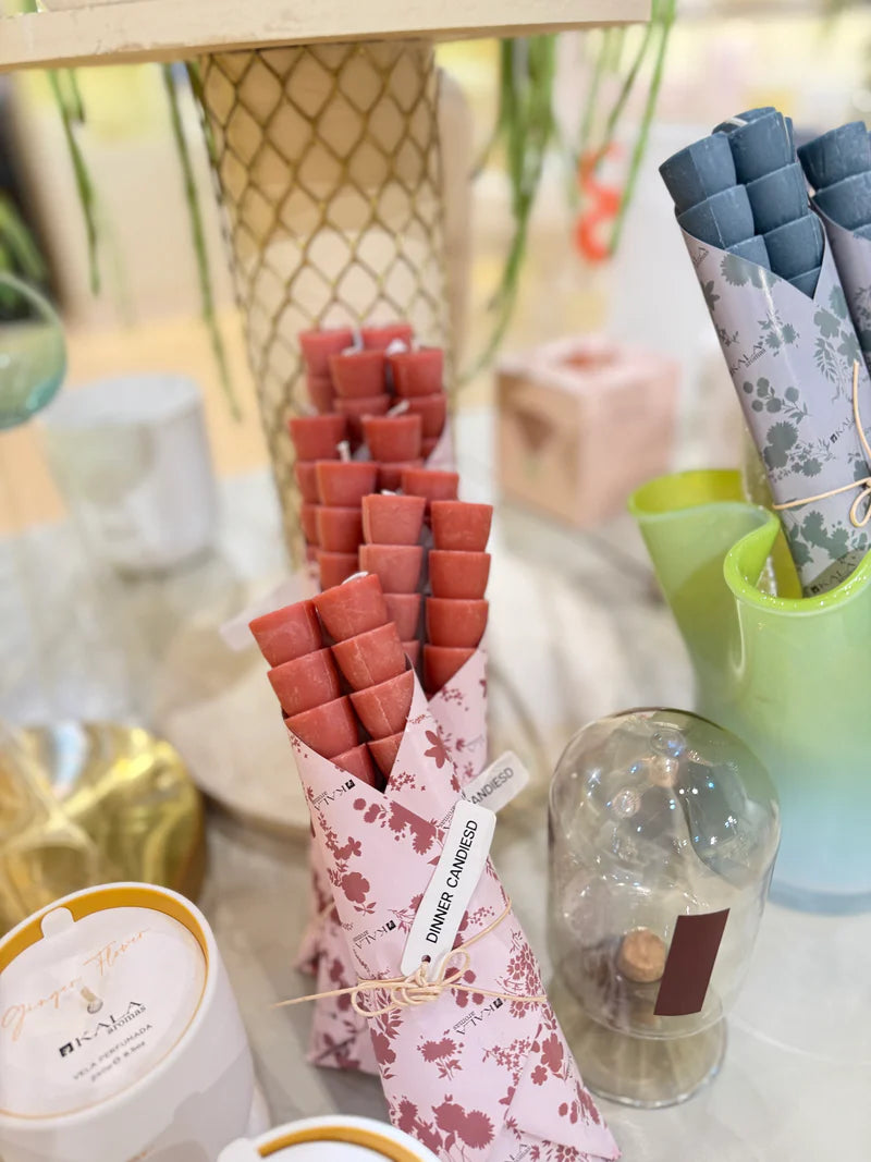 SET DE VELAS CONICAS X 2