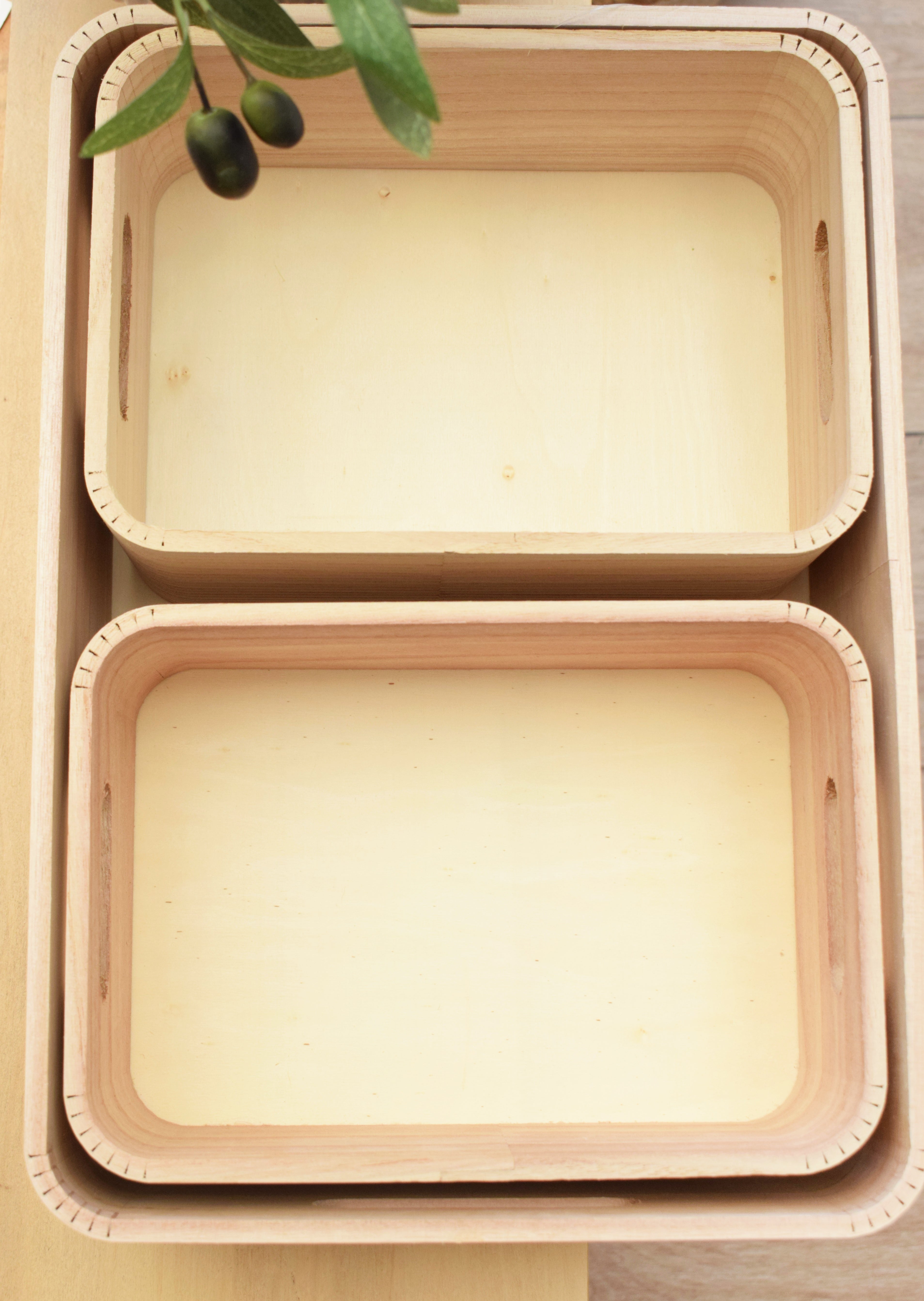 ORGANIZADORES MADERA SET X 3