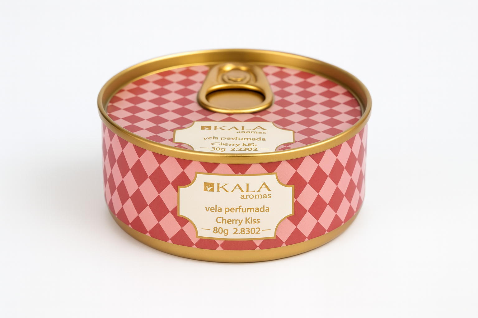 VELA PERFUMADA CHERRY KISS EN LATA