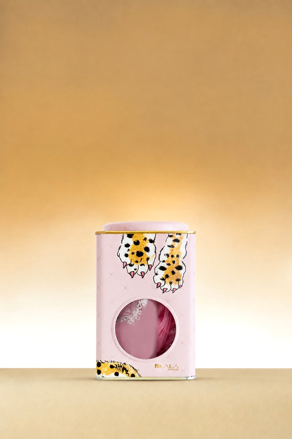 LATA PARISIAN TIGER CON SHOWER GEL Y ESPONJA