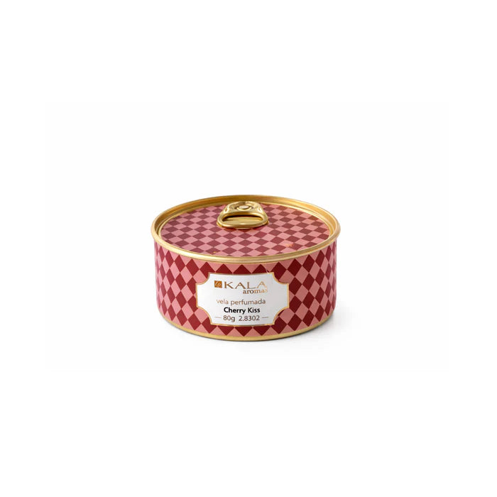 VELA PERFUMADA CHERRY KISS EN LATA