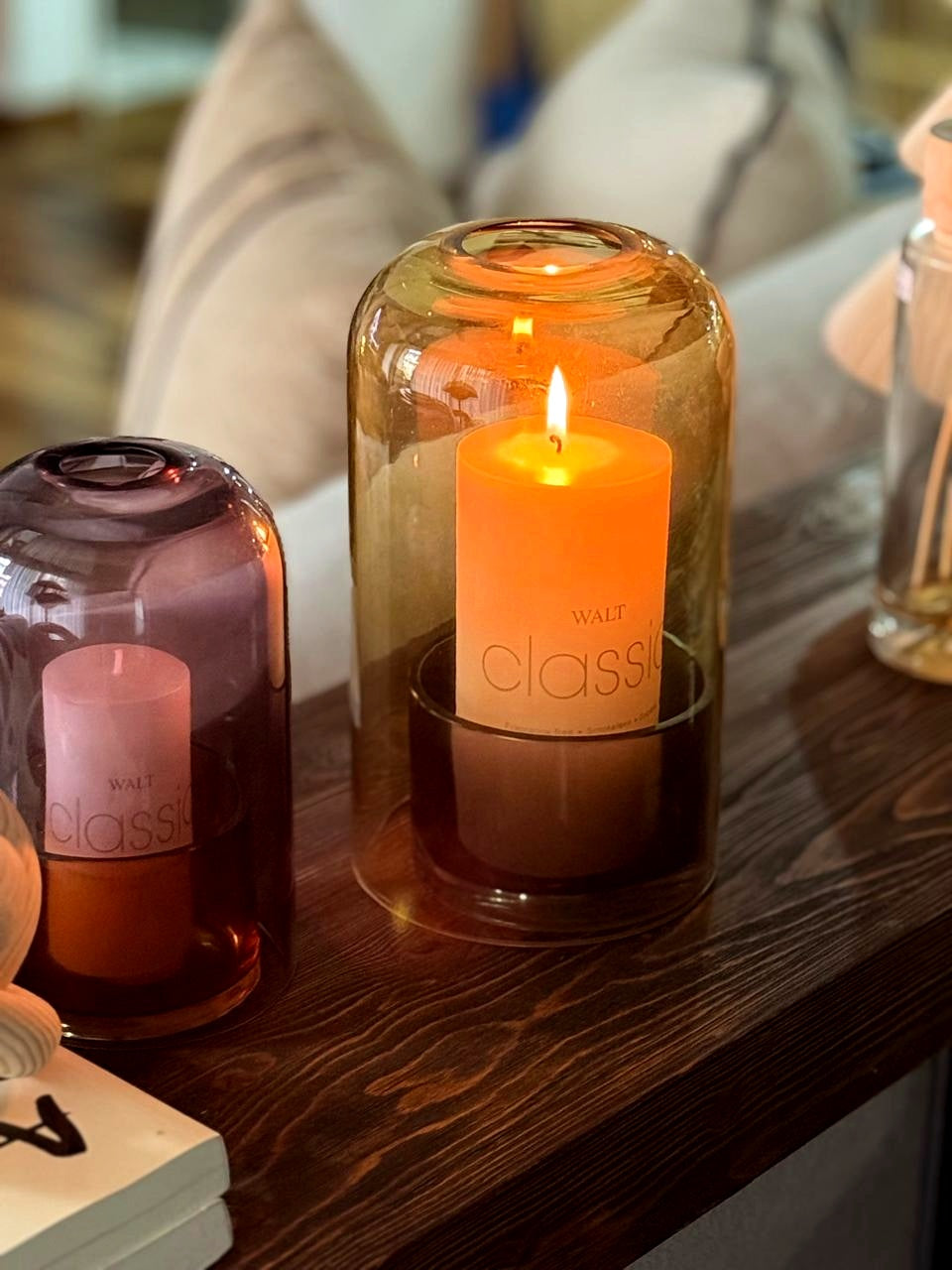 PORTAVELA ALICE BEIGE  CON VELA