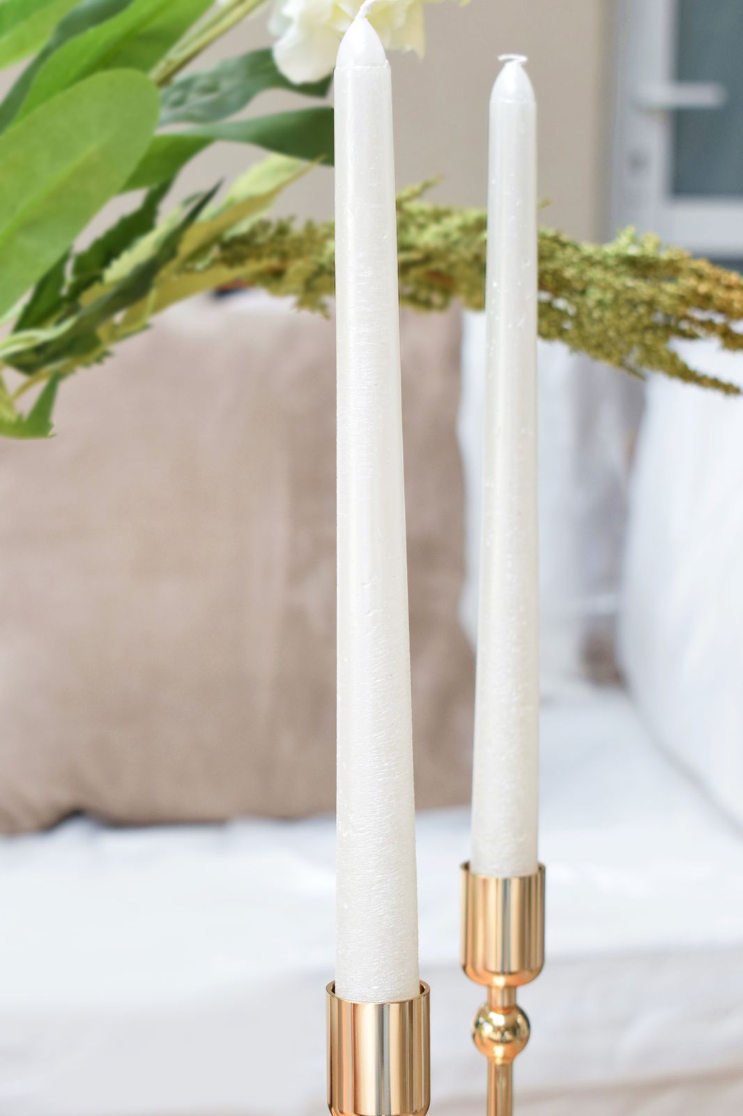 SET VELAS BLANCAS NACAR X 4